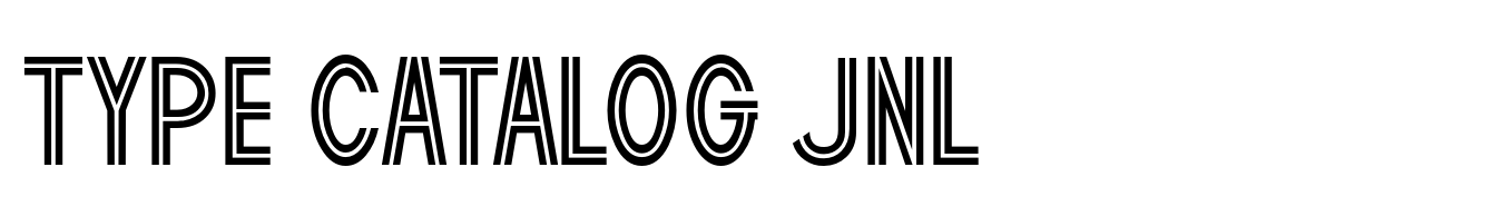 Type Catalog JNL
